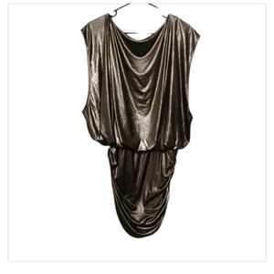 S.Y.L.K. Gold Lame Bodycon Dress NEW